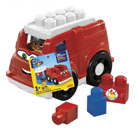 Jocuri si articole copii - Mega Bloks First Builders Vehicul Freddy Firetruck