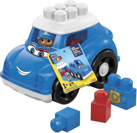 Jocuri si articole copii - Mega Bloks First Builders Vehicul Peter Police
