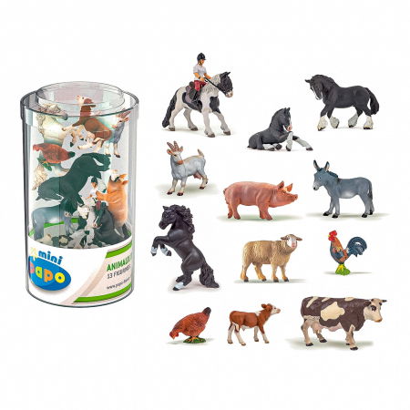 Jocuri si articole copii - Papo - Set 13 MiniFigurine Animale Fermă 
