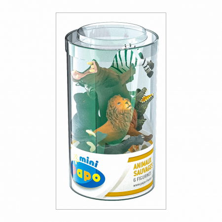 Jocuri si articole copii - Papo - Set 6 Mini Animale Sălbatice 