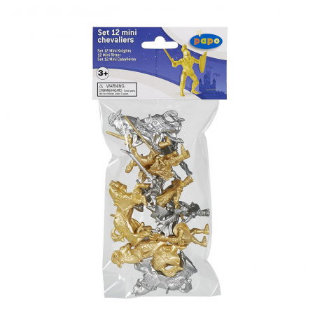 Jocuri si articole copii - PAPO - Set Mini Cavaleri 12 Piese 