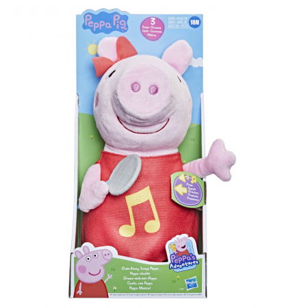 Jocuri si articole copii - Pepa pig plus muzical 28cm