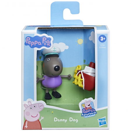 Jocuri si articole copii - Peppa Pig - Figurina Prietenii Amuzanți - Catelul Danny 7cm