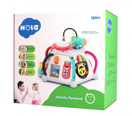 Jucarii interactive bebelusi - Piramida cu Activități cu Sunete și Lumini 