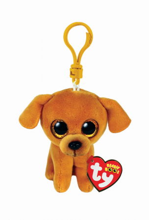 Jocuri si articole copii - Plus Breloc Ty 8.5cm Boos Zuzu Câine Maro 