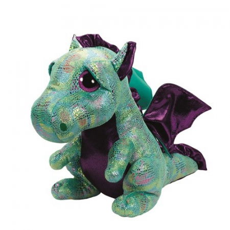 Jocuri si articole copii - Plus Ty 42cm Boos Cinder Dragonaș Verde 