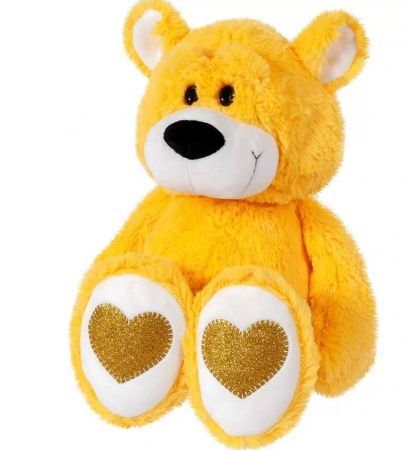 Jocuri si articole copii - Plus Ursuleț Andry Galben 45cm 