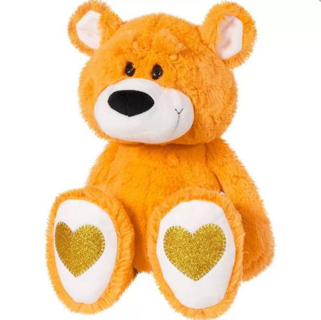 Jocuri si articole copii - Plus Ursuleț Andry Portocaliu 45cm 