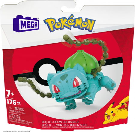 Jocuri si articole copii - Pokemon Mega Construx - Set de Construcție Bulbasaur