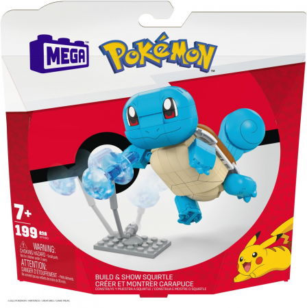 Jocuri si articole copii - Pokemon Mega Construx - Set de Construcție Squirtle