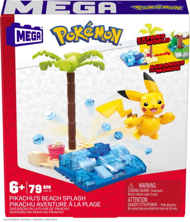 Jocuri si articole copii - Pokemon Mega Set de Construcție Plaja lui Pikachu 