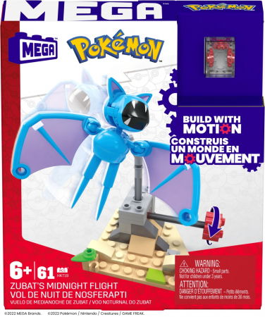 Jocuri si articole copii - Pokemon Mega - Set de Construcție Zborul de Noapte al Zubat