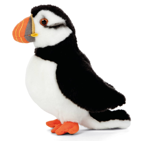 Jocuri si articole copii - Puffin de pluș 20 cm – Living Nature