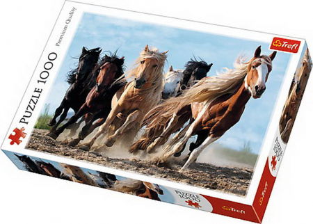 Puzzle Trefl adulti - Puzzle Trefl 1000 Cai la Galop 