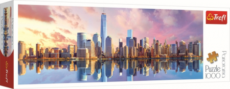 Jocuri si articole copii - Puzzle Trefl 1000 Panorama Manhattan 