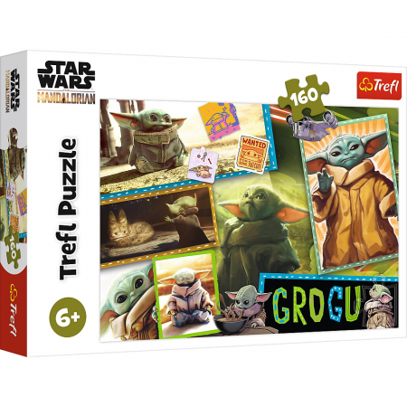 Jocuri si articole copii - Puzzle Trefl 160 Star Wars Mandalorianul 
