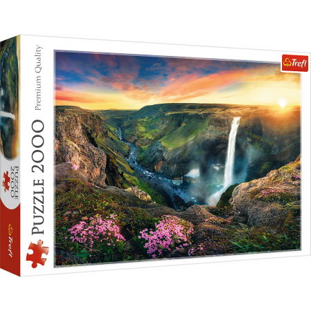 Jocuri si articole copii - Puzzle Trefl 2000 Cascada Haifoss Islanda 