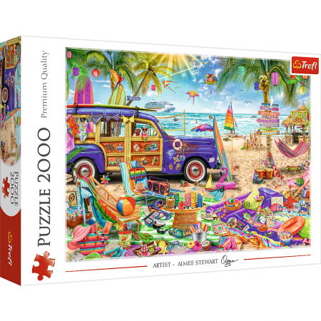 Jocuri si articole copii - Puzzle Trefl 2000 Vacanță Tropicală 