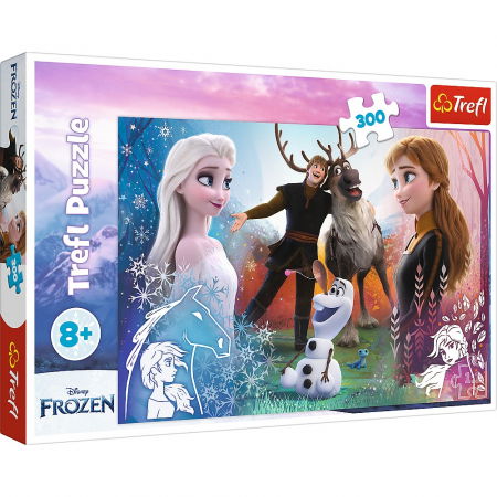 Jocuri si articole copii - Puzzle Trefl 300 Disney Frozen 2 Magia 