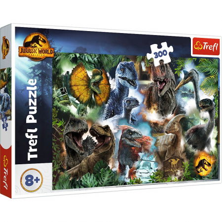 Jocuri si articole copii - Puzzle Trefl 300 Jurassic World Dinozaurii Favoriți 
