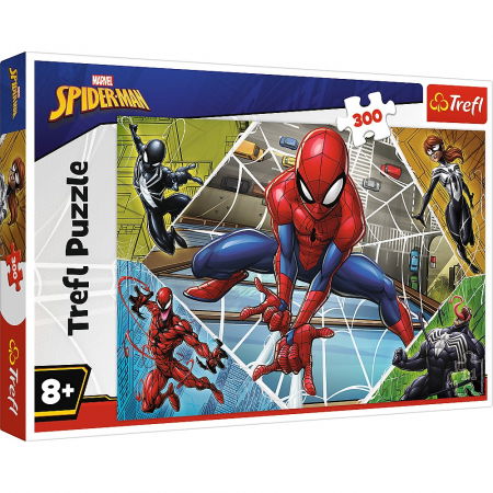 Jocuri si articole copii - Puzzle Trefl 300 Marvel Spiderman Uimitorul Om Păianjen