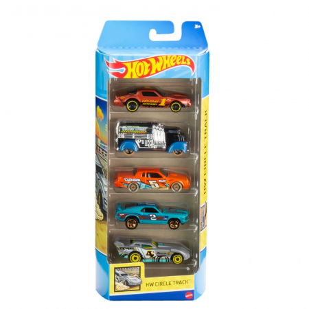 Jocuri si articole copii - Set 5 masini hot wheels circle track