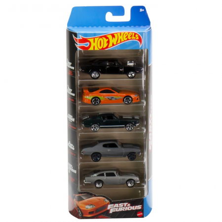 Jocuri si articole copii - Set 5 masini hot wheels fastfurious