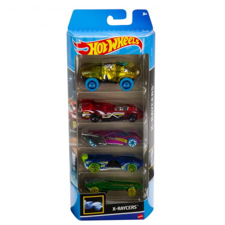 Jocuri si articole copii - Set 5 masini hot wheels x-raycers