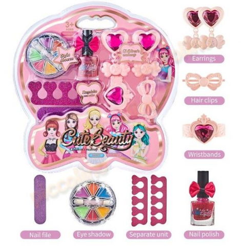 Jocuri si articole copii - Set accesorii cosmetice si fashion pentru fetite, +3 ani