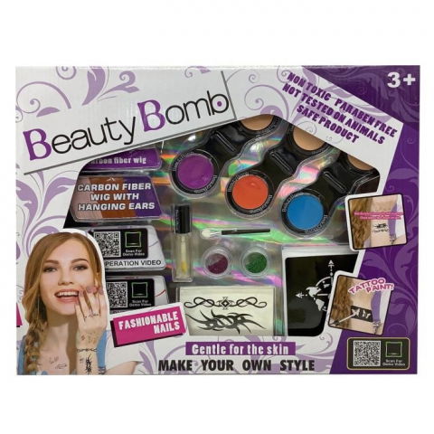 Jocuri si articole copii - Set creativ pentru tatuaje cu accesorii incluse, +4 ani