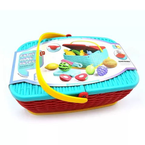 Jocuri si articole copii - Set de joaca Cosluet cu fructe pentru picnic, 15 piese,plastic