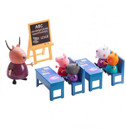 Jocuri si articole copii - Set de joaca O zi la scoala cu Peppa pig