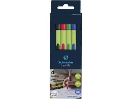 Linere colorate - Set Liner Schneider Line-Up 4 culori