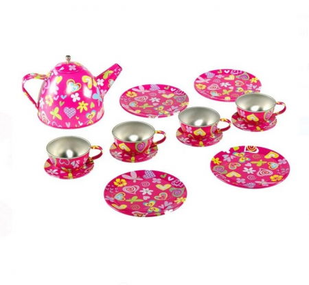 Jocuri si jucarii de rol - Set Ceai Metalic Roz