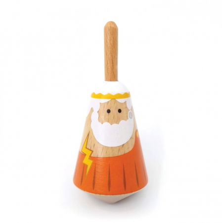 Jocuri si articole copii - Titirez din Lemn Clasic - Rotirea Naturii