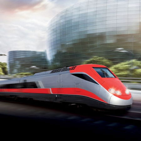 Masinute, Motociclete, Elicoptere, Avioane & Trenulete - Tren oras cu 4 vagoane si sine, Plastic, Multicolor