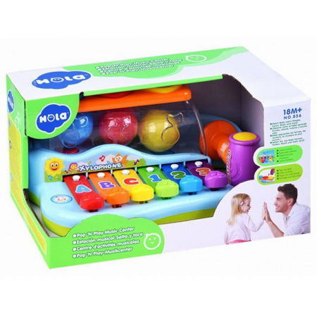 Jocuri si articole copii - Xilofon cu Mingiuțe și Ciocanel 