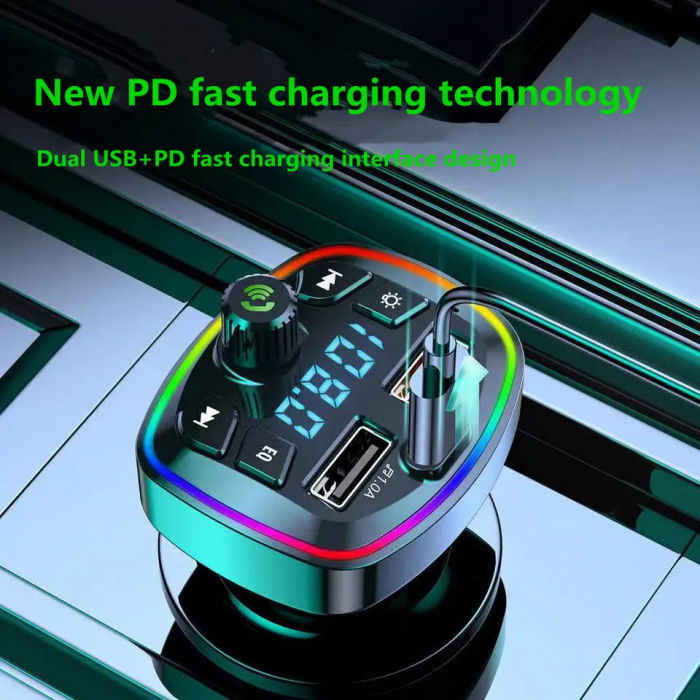 modulator fm cu handsfree si incarcator auto [3]