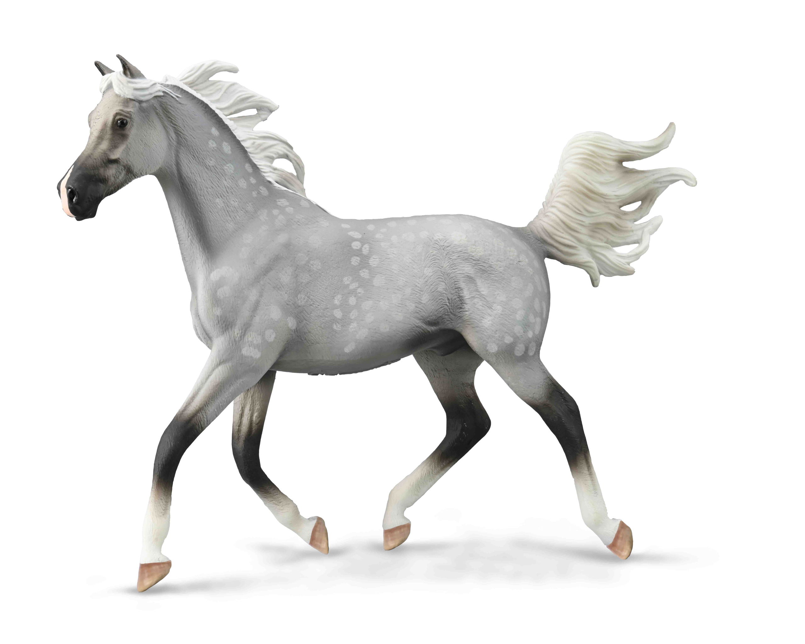 Játékok 2 éves kortól - Collecta Figurina pictata manual armasar Half Arabian Dappled Gri