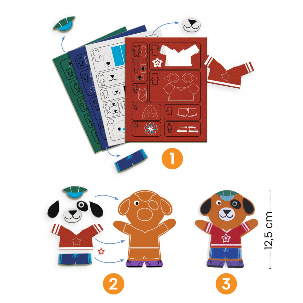 Djeco-Joc creativ DIY Funky Familie, Djeco [2]