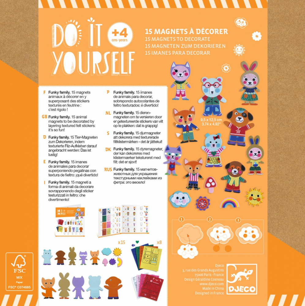 Djeco-Joc creativ DIY Funky Familie, Djeco [5]