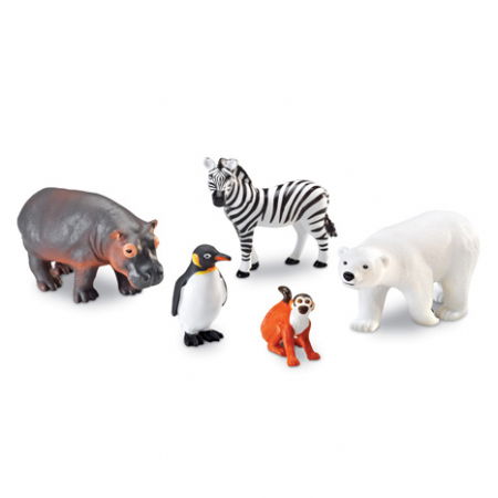 Első fogalmak játékok - Learning-Resources-Animale-de-la-Zoo-Set-figurine-mari