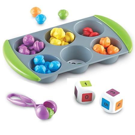 Baba játékok - Learning-Resources-Mini-Muffin-Set-sortare-culori