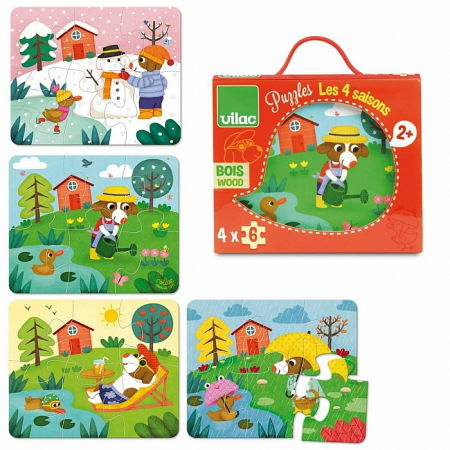 Jucarii 0-2 Ani - Vilac-4-Puzzle-Anotimpuri