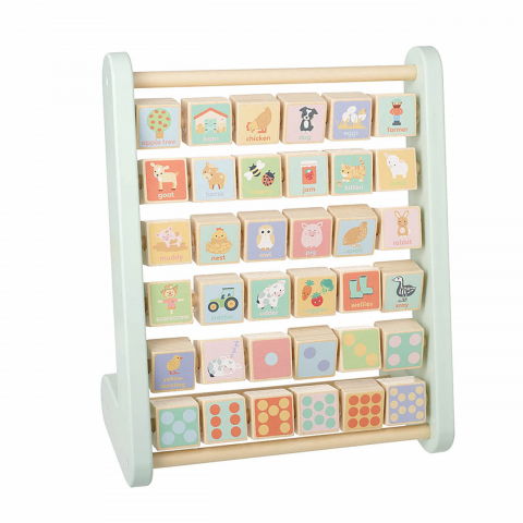 Cadouri bebelusi - Orange Tree Toys-Abac alfabet cu animale de ferma, Orange Tree Toys