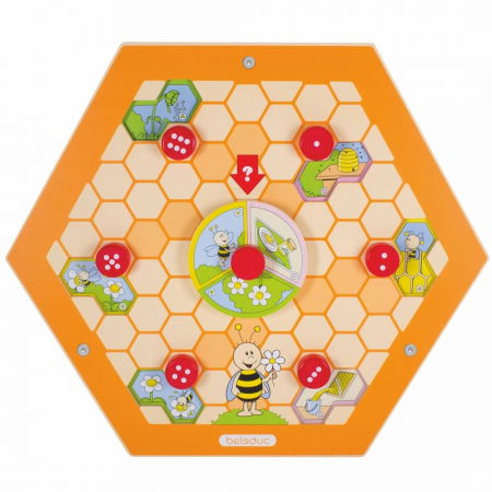 Oktató játékok - Beleduc-Aplicatie-de-perete-Albinuta-invata-sa-numere