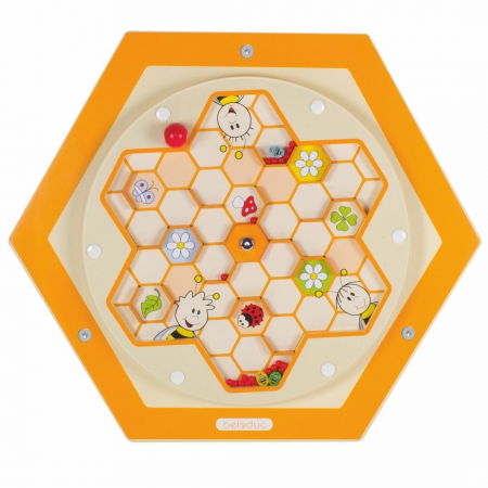 Óvodai anyagok - Beleduc-Aplicatie-de-perete-Albinutele-cauta-polen