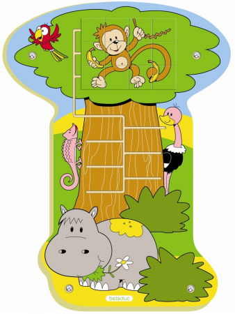 Oktató játékok - Beleduc-Aplicatie-de-perete-Maimutica-buclucasa