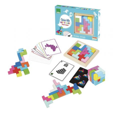 Ajándékok gyerekeknek - Vilac-Astublock-Set-puzzle-tip-tetris