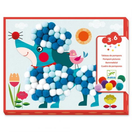 Lucru manual copii - Djeco-Atelier-creativ-Djeco-Catelusi-pufosi
